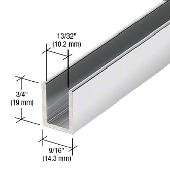 3/8” GLASS DEEP U-CHANNEL-144”