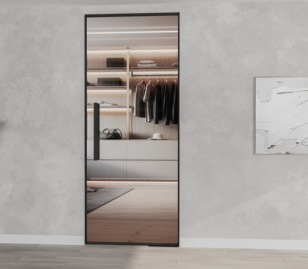 Frame Door System with Floor Spring