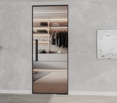 Frame Door System with Floor Spring