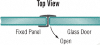 GPI H-JAMB 180 DEGREE FOR 1/2” GLASS-95”