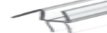 GPI BOTTOM WIPE WITH DRIP RAIL FOR 1/2” GLASS-95”