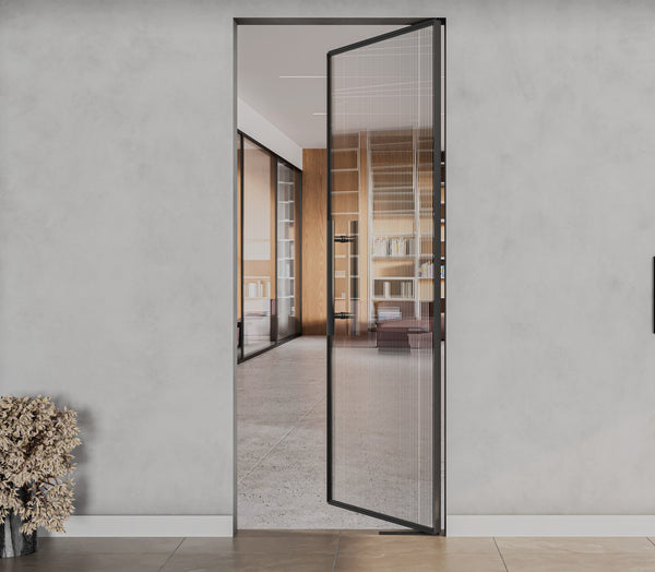 Frame Door System with Floor Spring