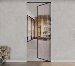 Frame Door System with Floor Spring