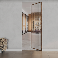 Frame Door System with Floor Spring