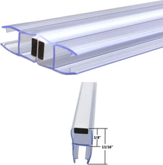 180º AND MAGNETIC PROFILE FOR 3/8" GLASS DOOR SWINGS FOR