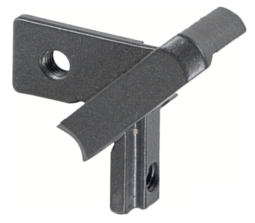 Horizontal + Right Vertical 90 Connector Material Aluminium Matte Black