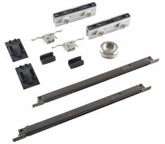 Soft Closing Sliding Door System- Partition Door 1) Door wheel clamp×2 (max door weight 110kg) 2) H