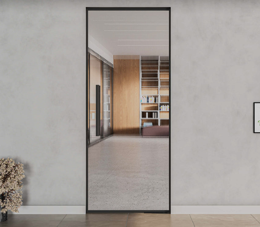 Frame Door System with Floor Spring