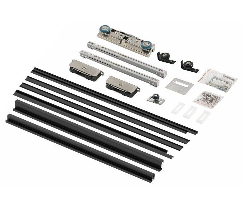 "Invisible Door - Hardware Kits with Frame - Framed Size 2600mm*1200mm(Customizable) - For 8mm thick