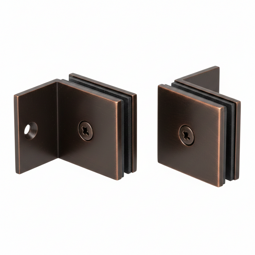 GPI SQUARE STYLE OFFSET GLASS-TO-WALL 90 DEGREE CLAMP