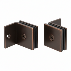 GPI SQUARE STYLE OFFSET GLASS-TO-WALL 90 DEGREE CLAMP