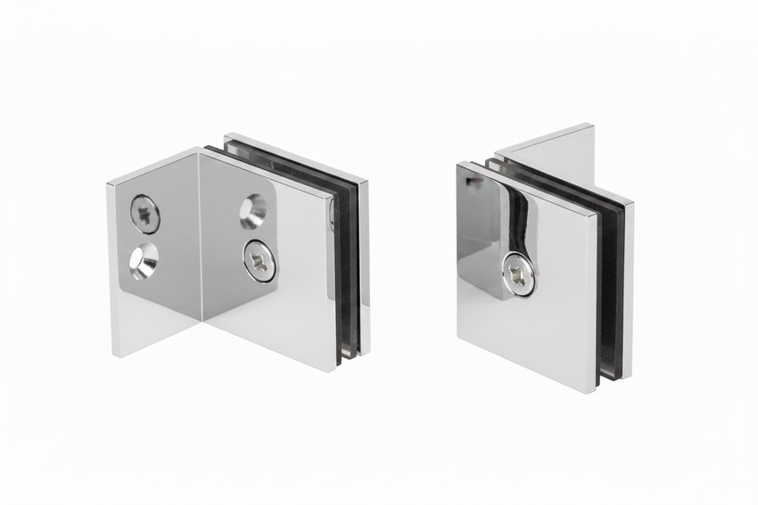 GPI SQUARE STYLE OFFSET GLASS-TO-WALL 90 DEGREE CLAMP