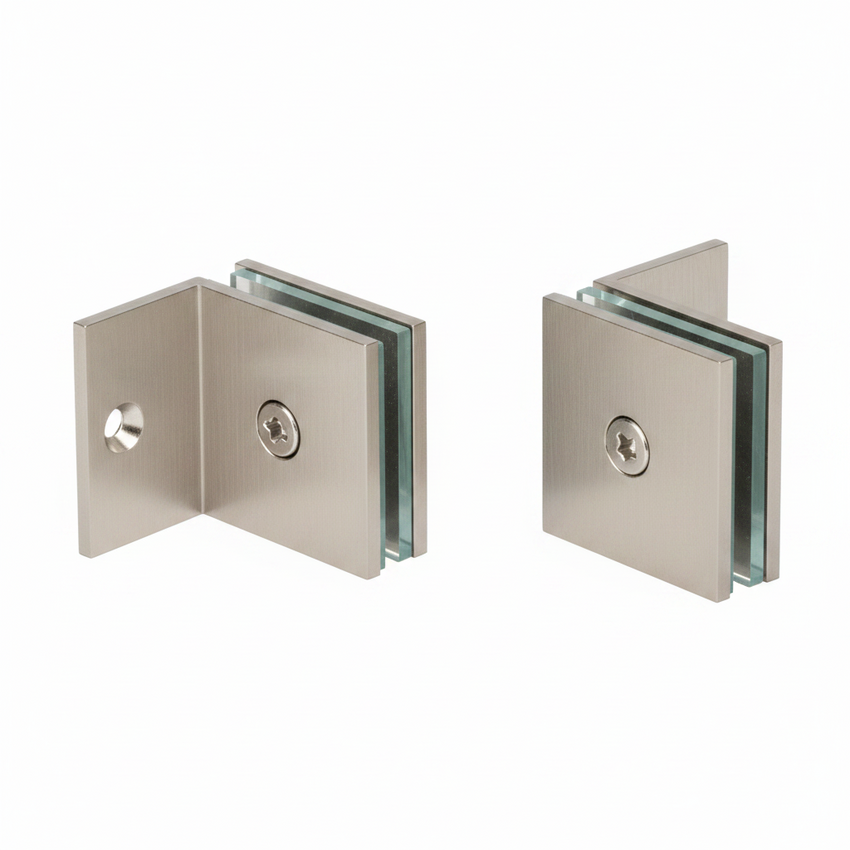 GPI SQUARE STYLE OFFSET GLASS-TO-WALL 90 DEGREE CLAMP