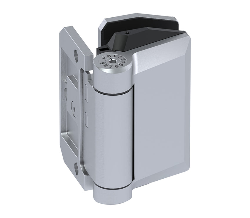Soft Close Hinge-Glass to Wall Material2205 Stainless