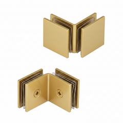 GPI SQUARE STYLE OPEN FACE GLASS-TO-GLASS 90 DEGREE CLAMP