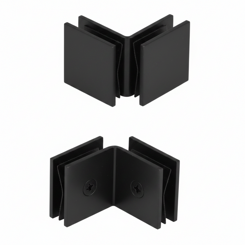 GPI SQUARE STYLE OPEN FACE GLASS-TO-GLASS 90 DEGREE CLAMP