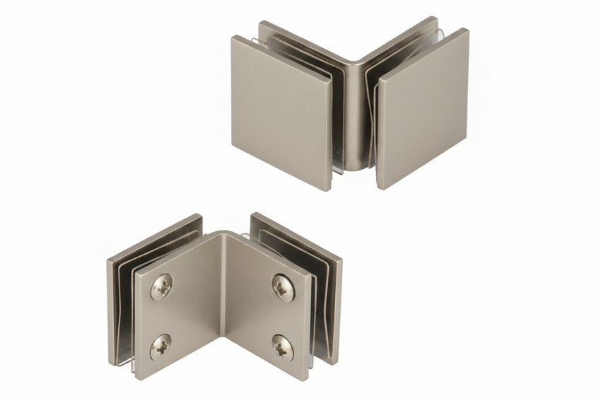 GPI SQUARE STYLE OPEN FACE GLASS-TO-GLASS 90 DEGREE CLAMP