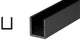 1/2” GLASS DEEP U-CHANNEL-95”