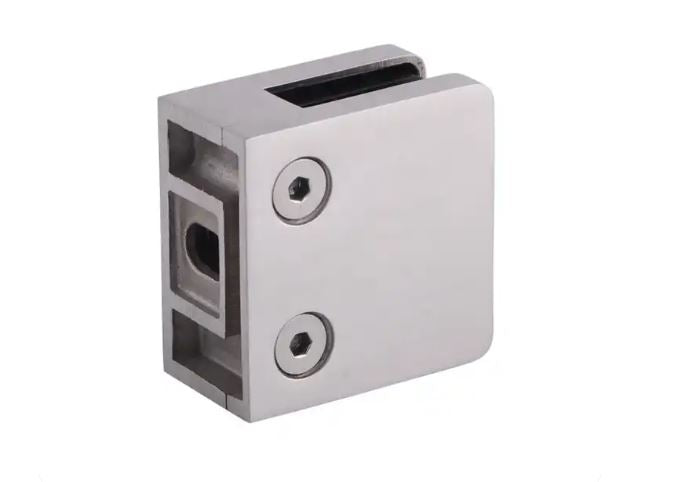 Square Glass Clamp for Glass Railings 316 Stainless Stee