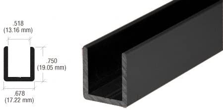 1/2” GLASS DEEP U-CHANNEL-95”