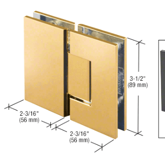GPI EDGE SERIES GLASS-TO-GLASS 180 DEEGRE HINGE