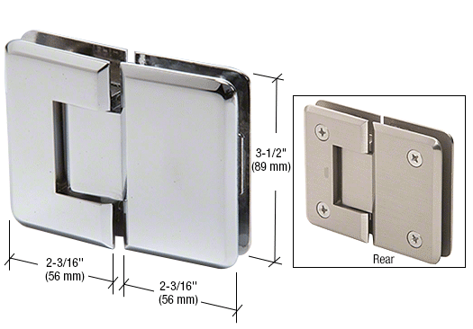 GPI LUXE SERIES GLASS-TO-GLASS 180 DEEGRE HINGE