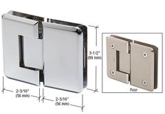 GPI LUXE SERIES GLASS-TO-GLASS 180 DEEGRE HINGE