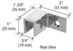 GPI  SLEEVE OVER GLASS WALL MOUNT 90 DEGREE CLAMP