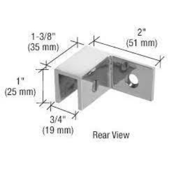 GPI  SLEEVE OVER GLASS WALL MOUNT 90 DEGREE CLAMP