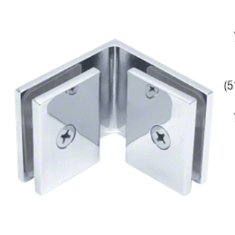 GPI SQUARE STYLE GLASS-TO-GLASS 90 DEGREE CLAMP