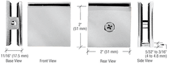 GPI  SQUARE STYLE HOLE-IN-GLASS CLAMP