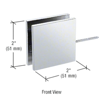 GPI SQUARE STYLE MOVABLE TRANSOM GLASS-TO-WALL CLAMP