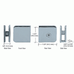 GPI TRADITIONAL STYLE HOLE-IN-GLASS CLAMP