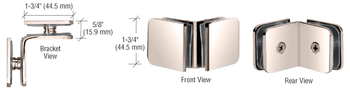 GPI  TRADITIONAL STYLE OPEN FACE GLASS-TO-GLASS 90 DEGREE CLAMP